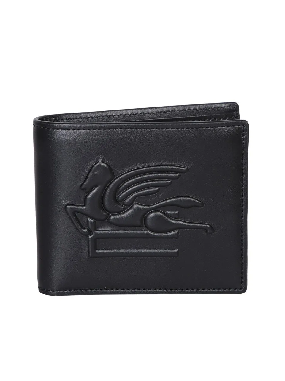 Etro Pegaso Debossed Bi-Fold Wallet