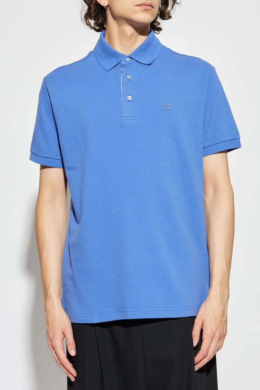 Etro Pegaso Embroidered Polo Shirt