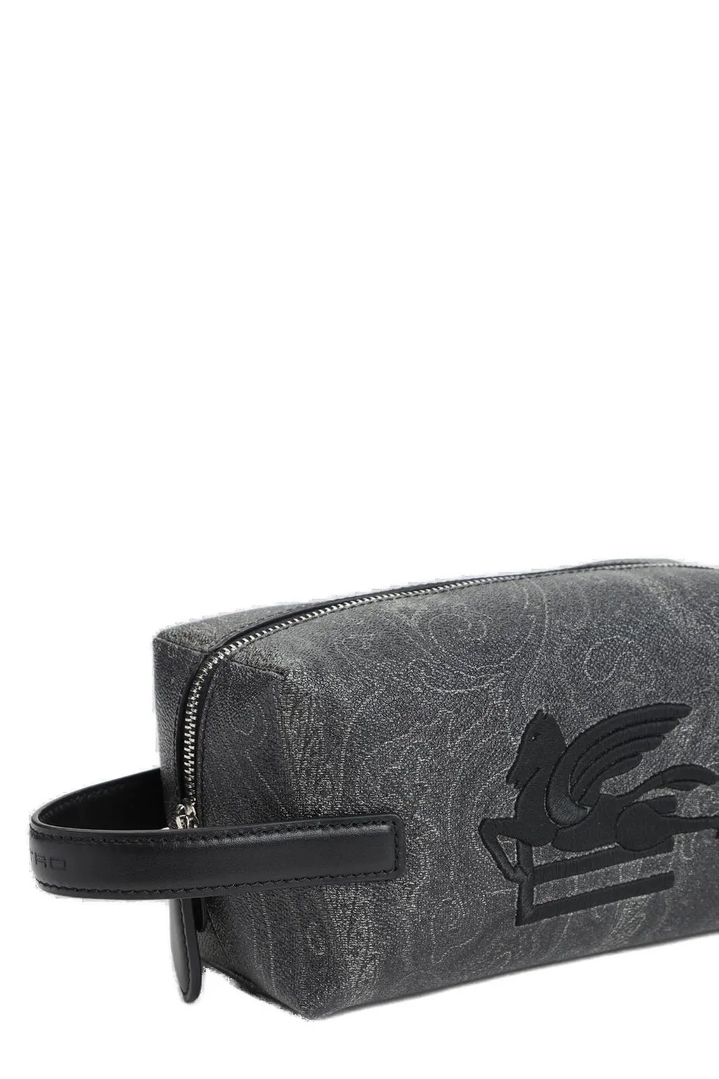 Etro Paisley Printed Pegaso Embroidered Wash Bag