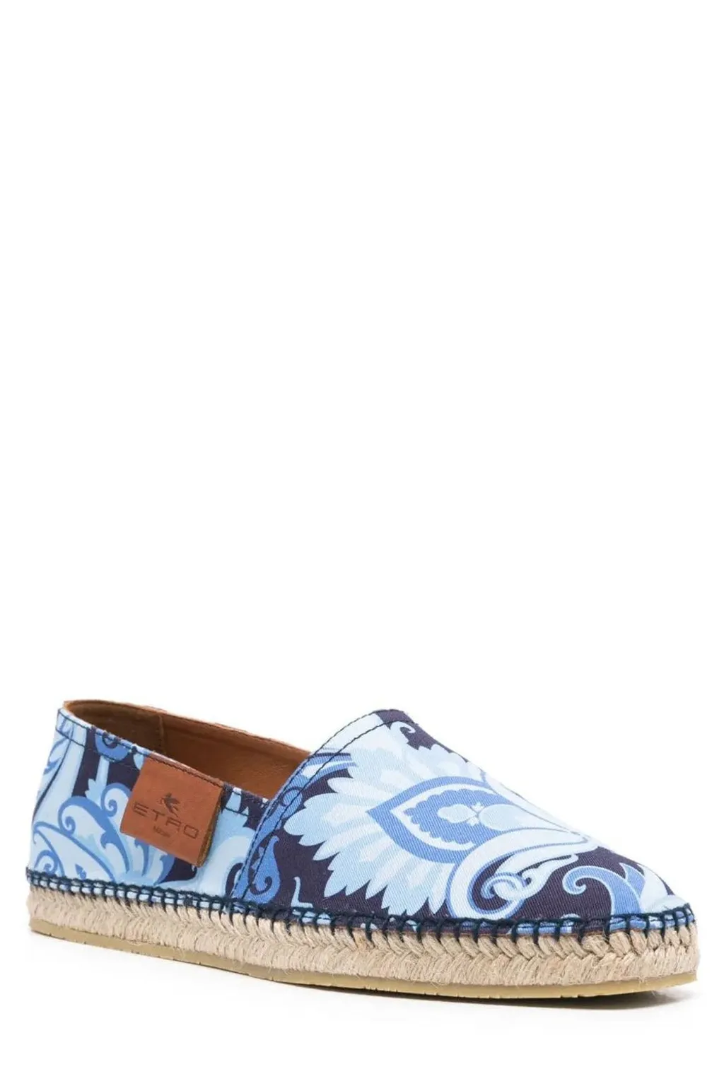 Etro Paisley-Printed Slip-On Espadrilles