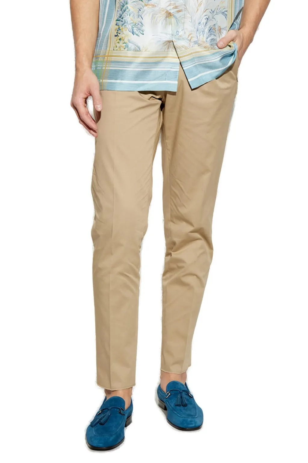 Etro Pressed Crease Pleated Trousers