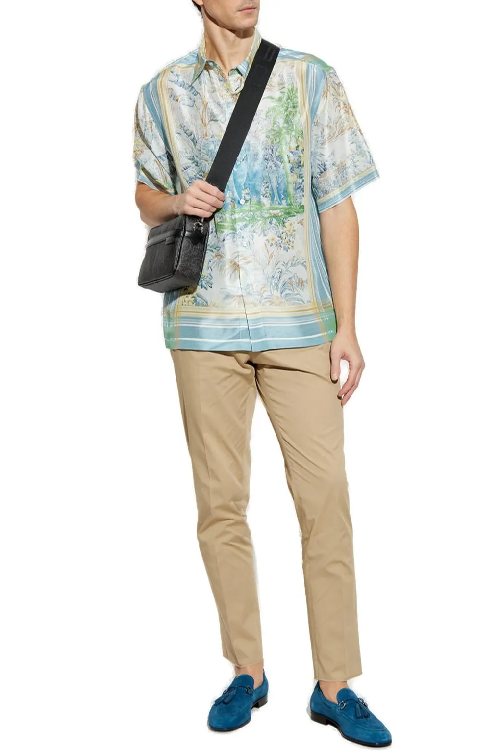 Etro Pressed Crease Pleated Trousers