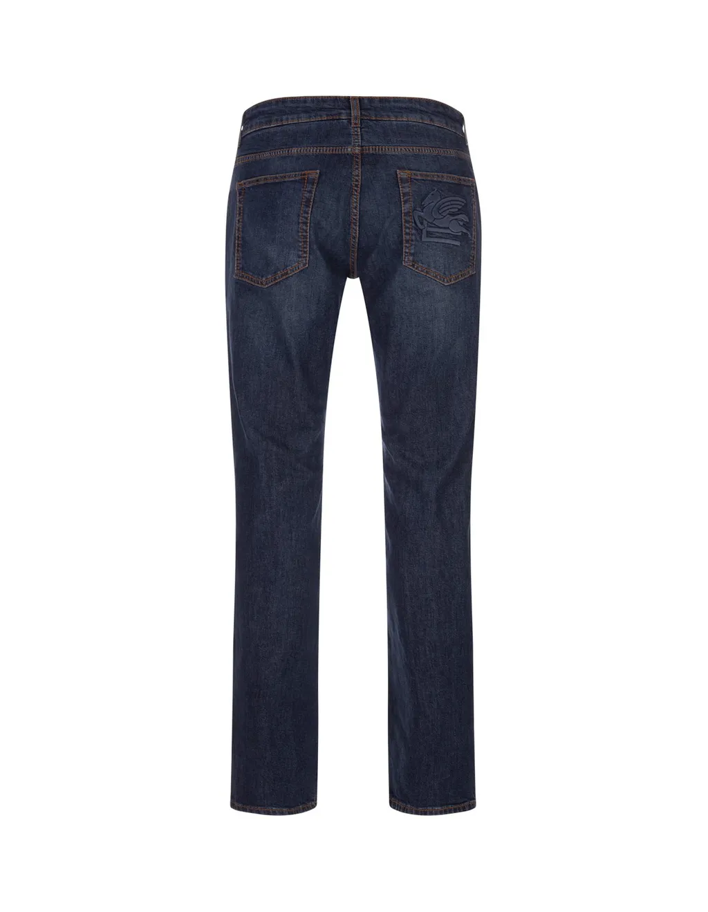 Etro Logo Embroidered Mid-Rise Jeans