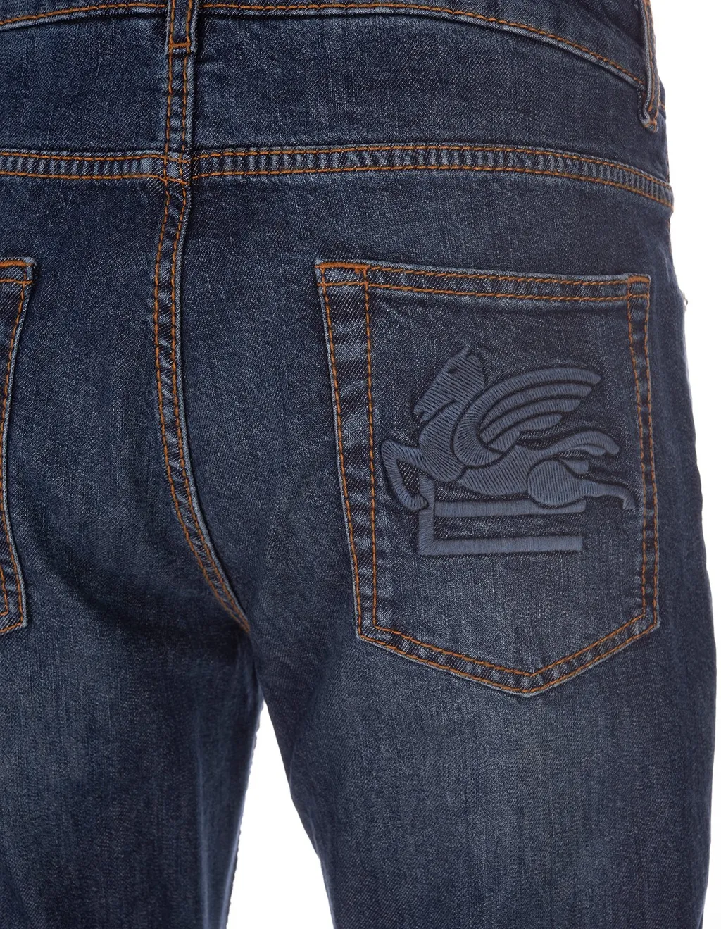 Etro Logo Embroidered Mid-Rise Jeans