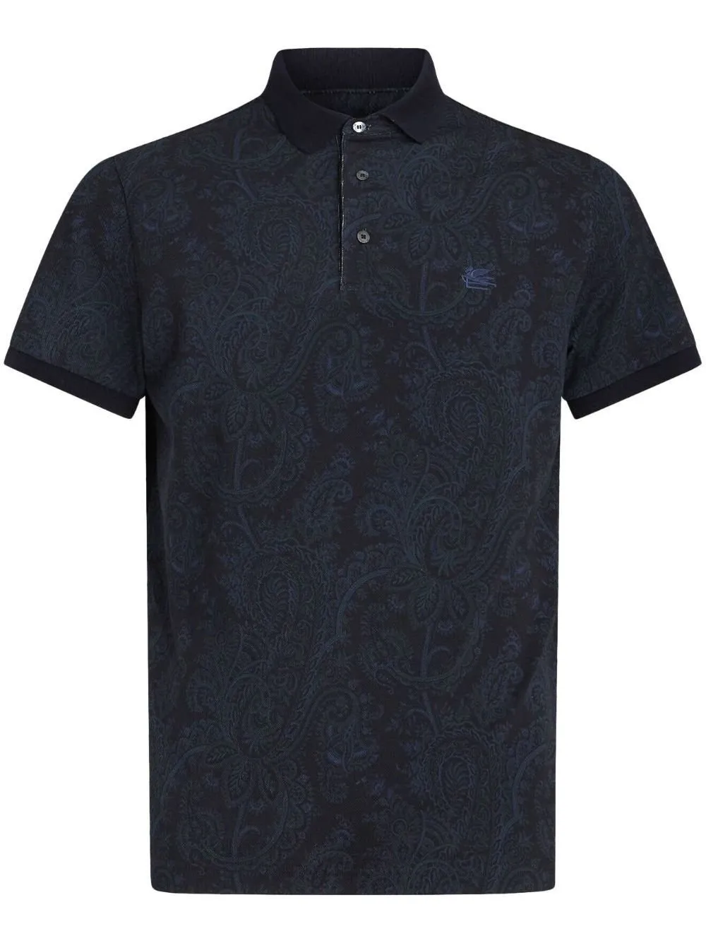 Etro All-Over Patterned Short-Sleeved Polo Shirt