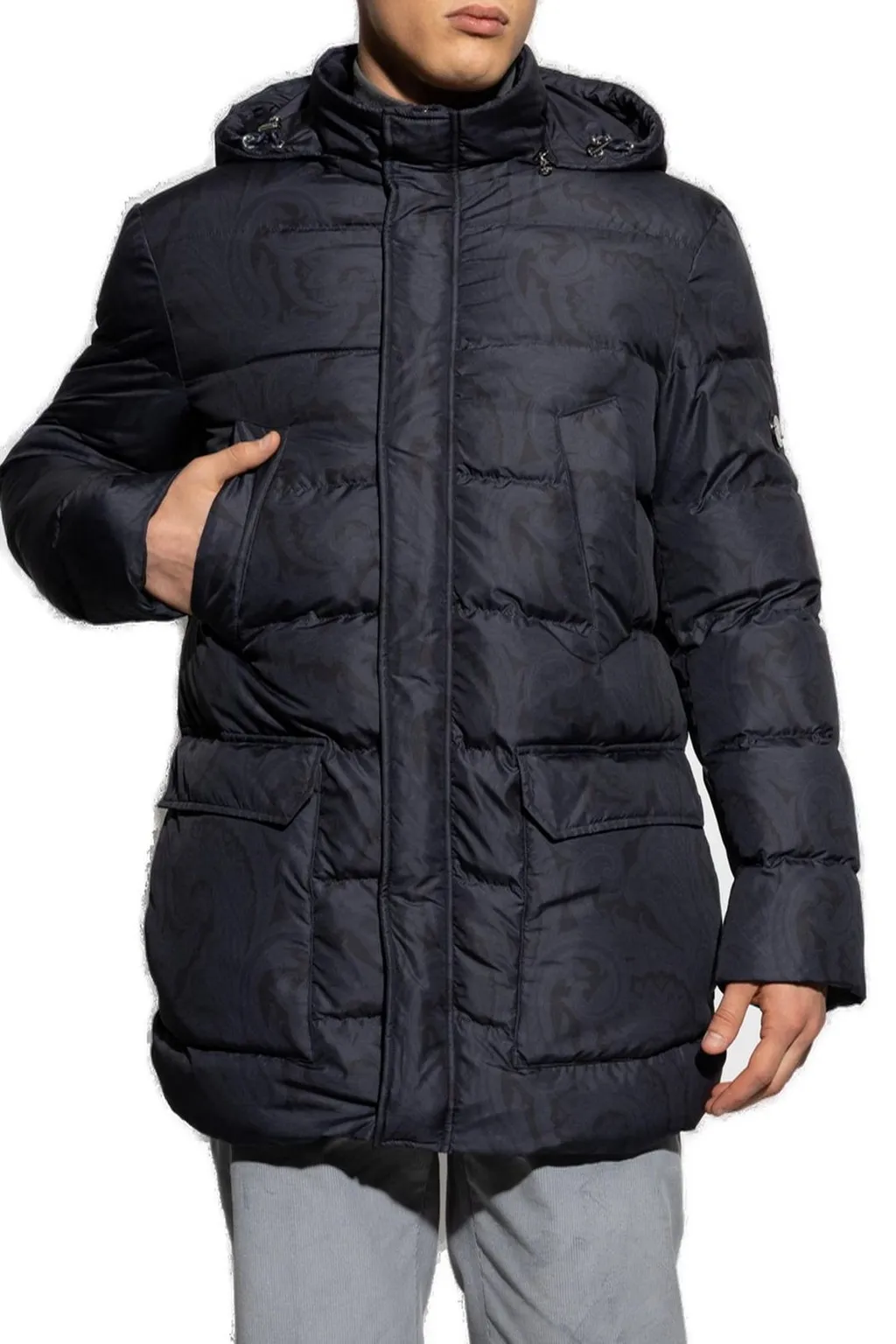Etro Long Paisley Down Jacket
