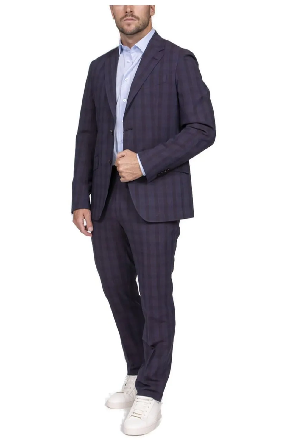 Etro Single-Breasted Checked Tailored Suit