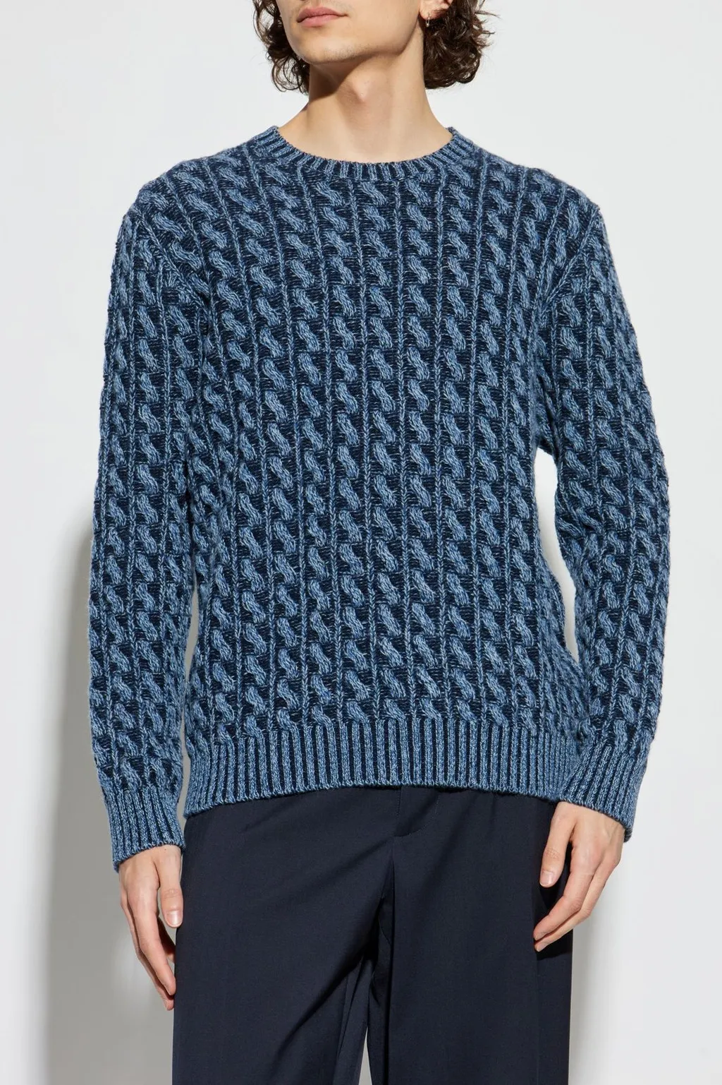 Etro Cable Knitted Crewneck Jumper