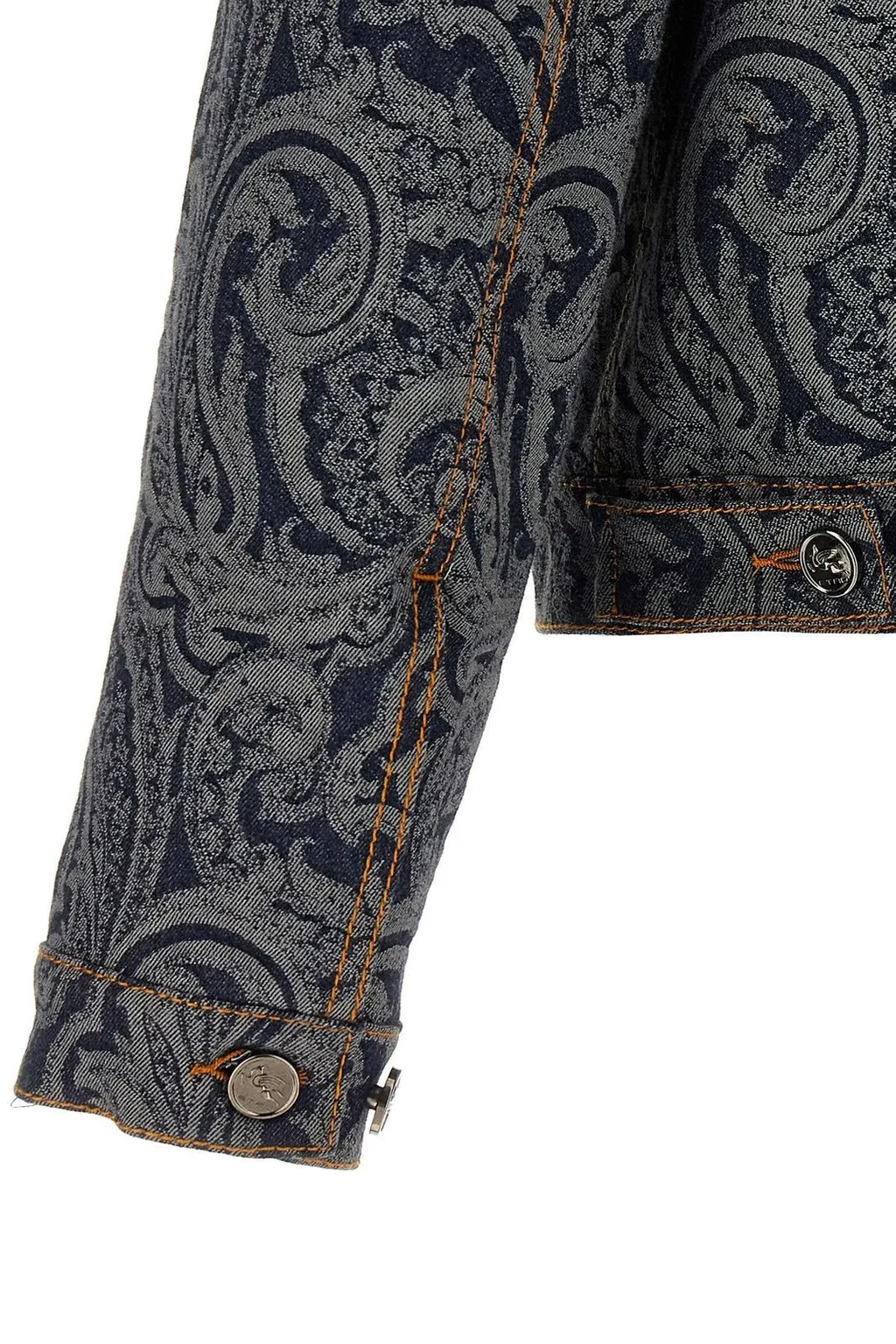 Etro Paisley Jacquard Denim Jacket