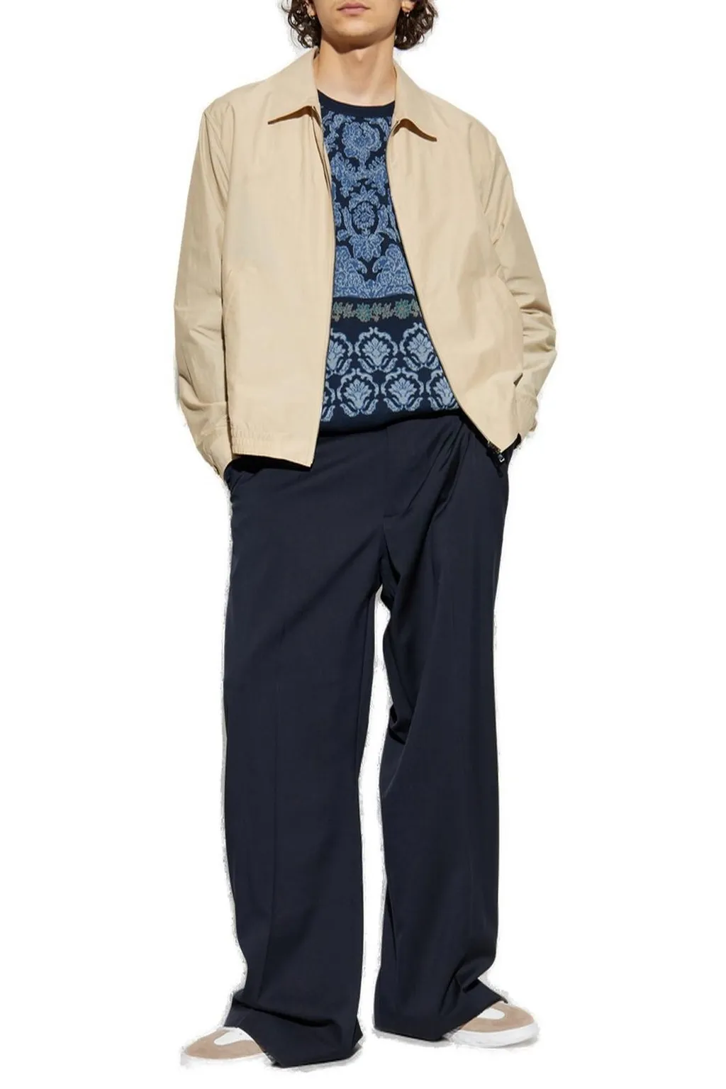 Etro Decorative Pattern Crewneck Knitted Jumper
