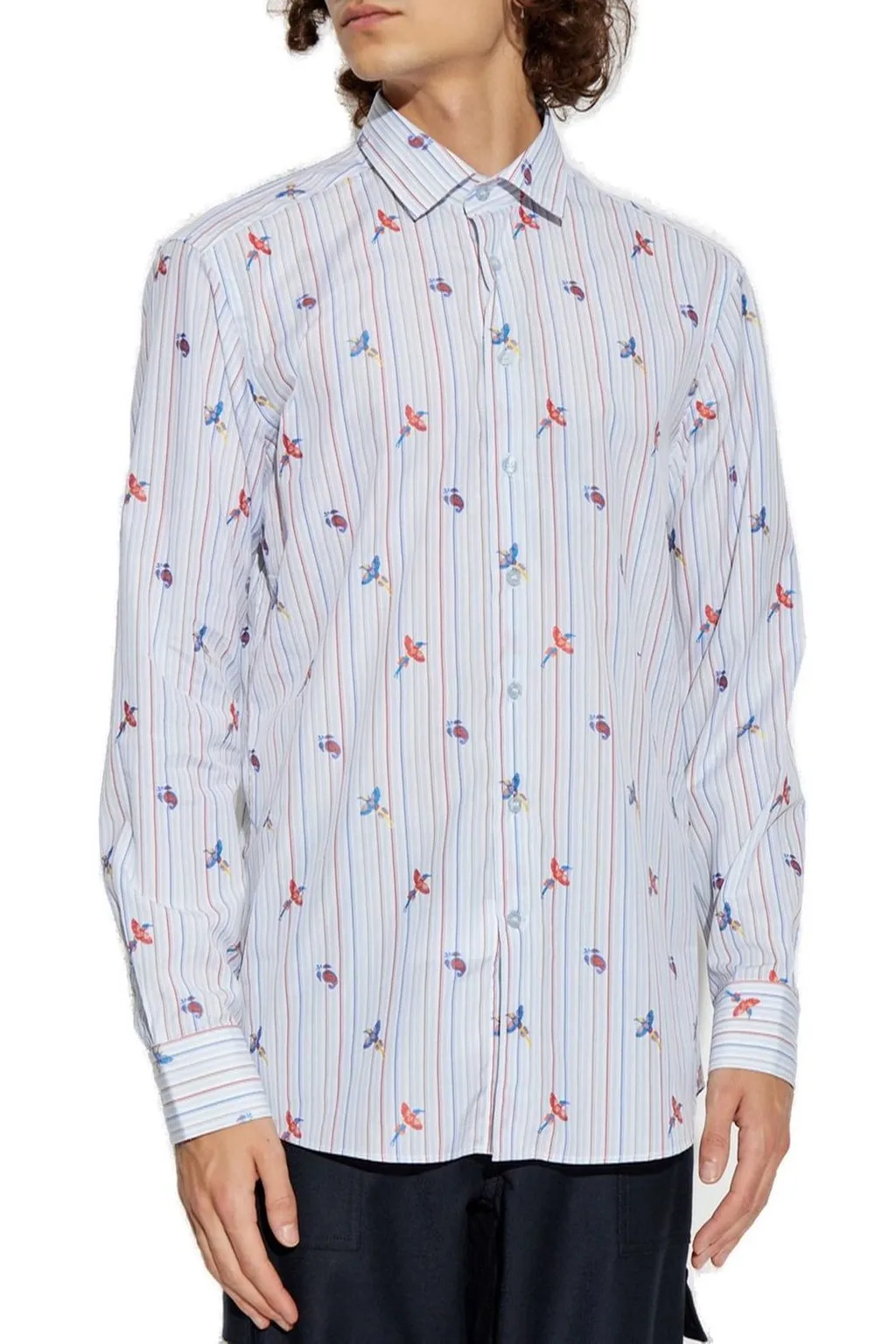 Etro Archive Tie Striped Jacquard Shirt