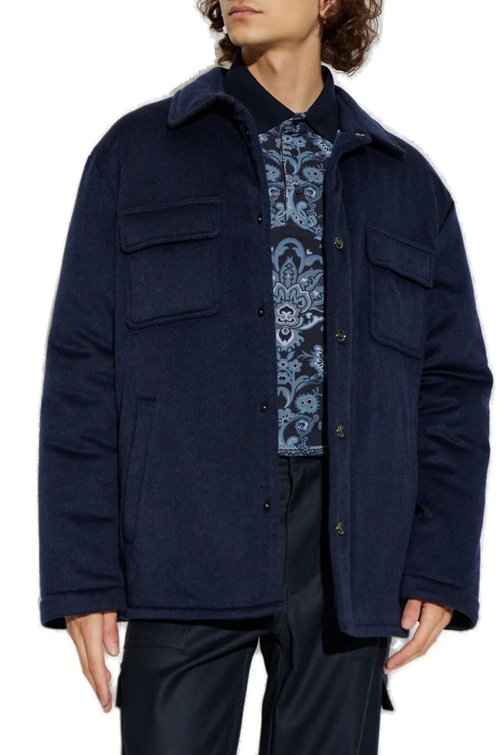 Etro Long Sleeved Buttoned Jacket