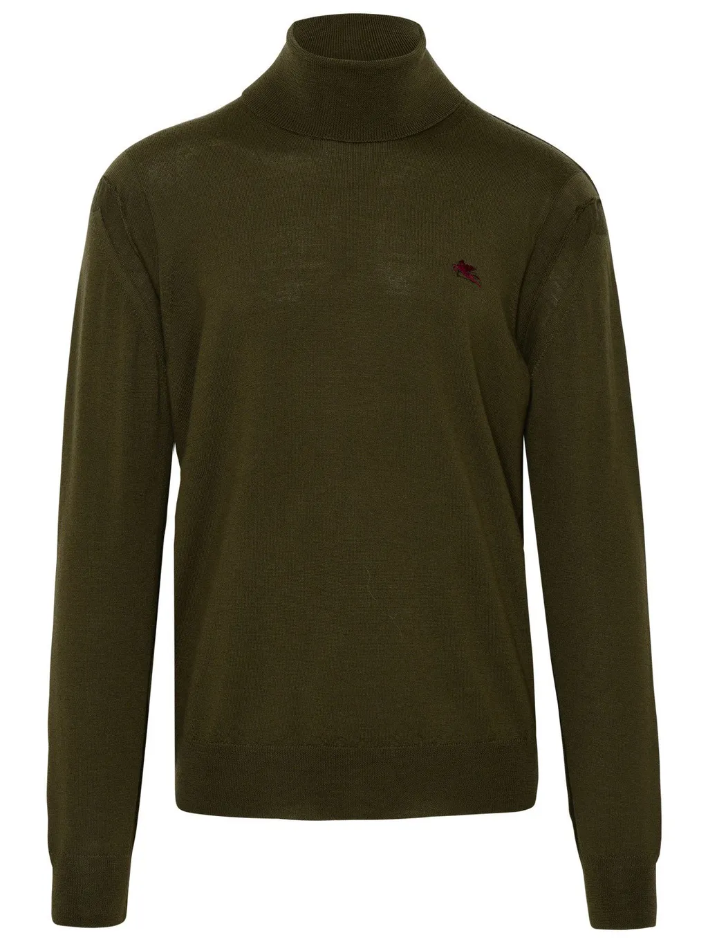 Etro Logo Embroidered Turtleneck Knitted Jumper