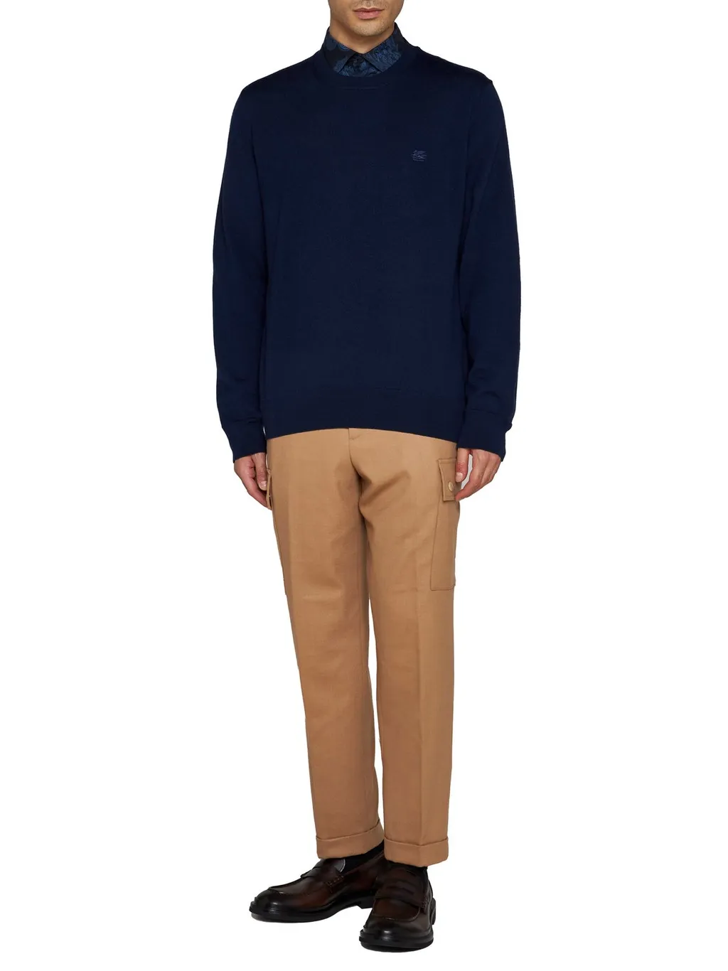 Etro Logo-Embroidered Crewneck Knitted Jumper