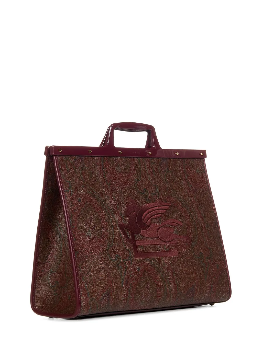 Etro Pegaso Motif Paisley-Printed Large Tote Bag