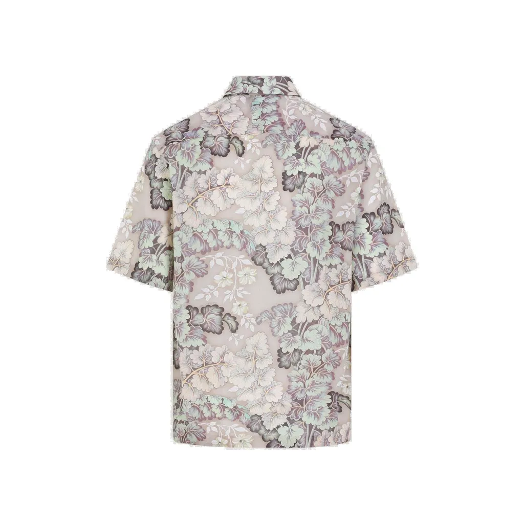 Etro Floral Printed Short Sleeved Shirt