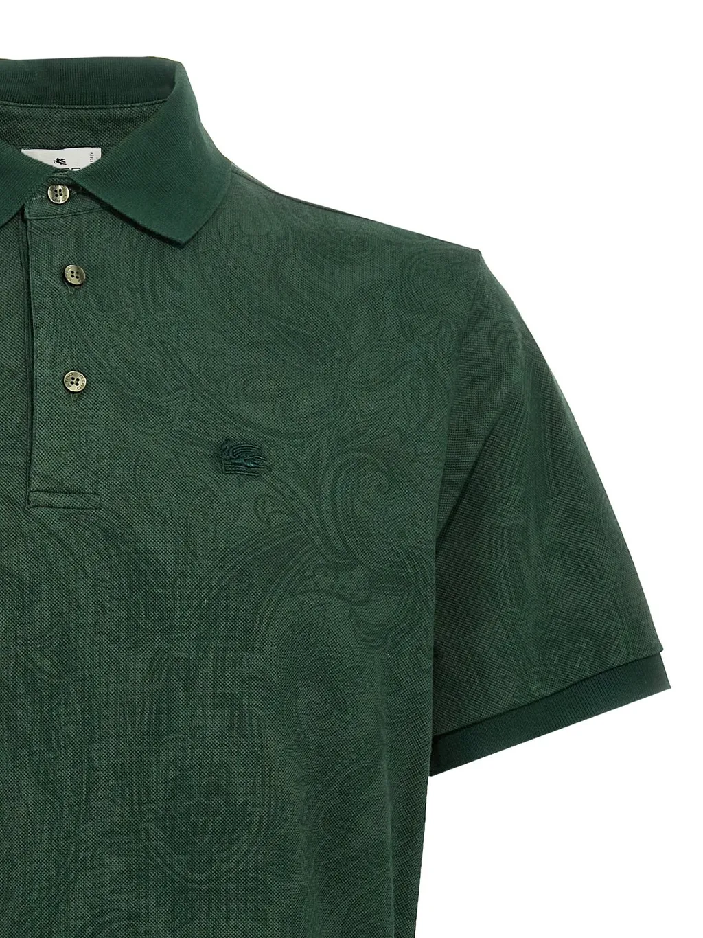 Etro Pegaso Embroidered Short Sleeved Polo Shirt