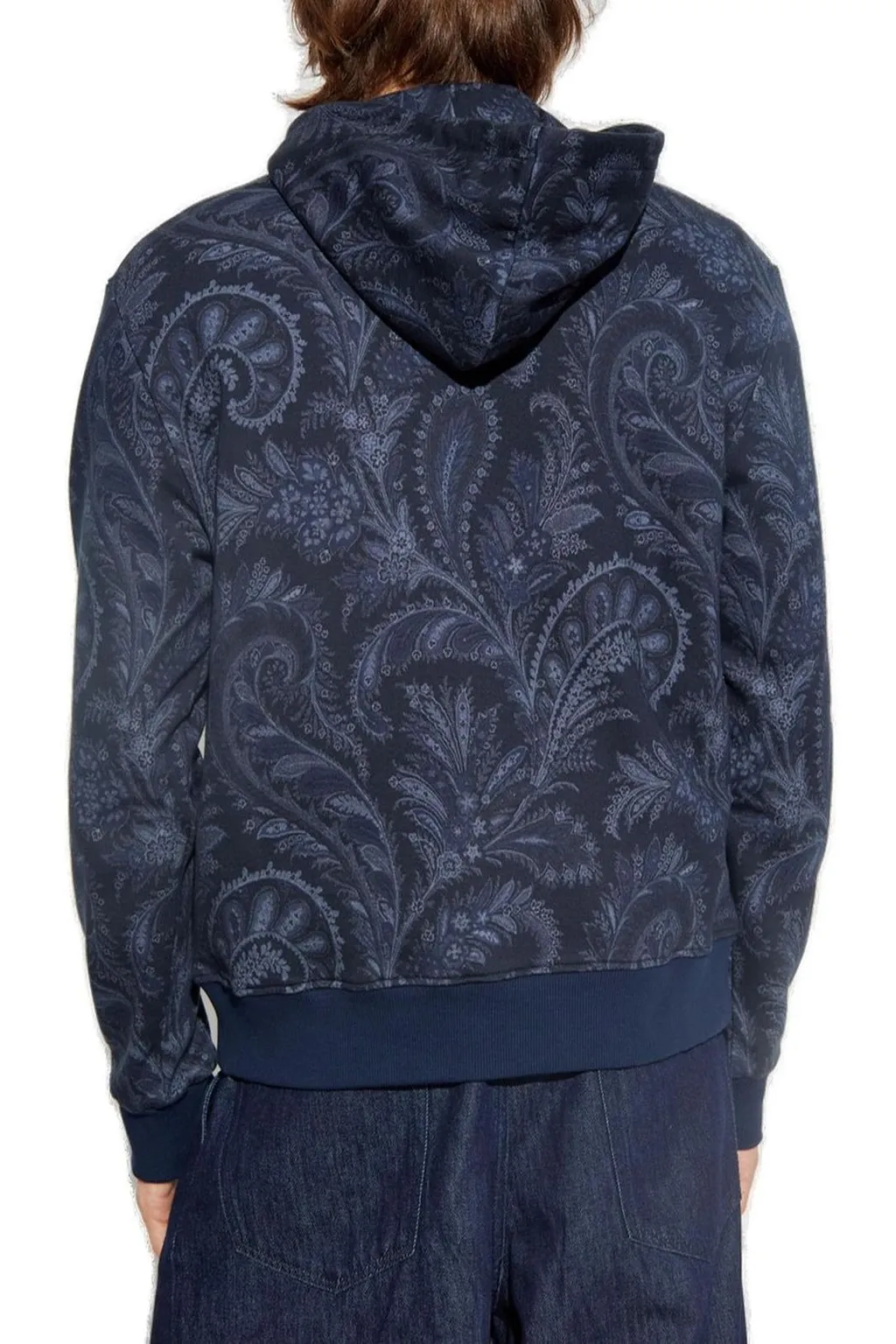Etro Paisley Printed Zipped Hoodie