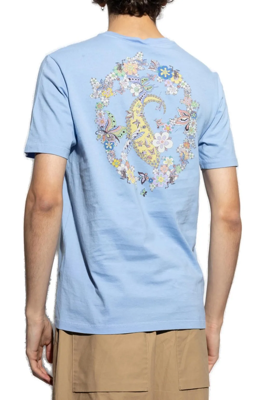 Etro Logo Embroidered Crewneck T-Shirt