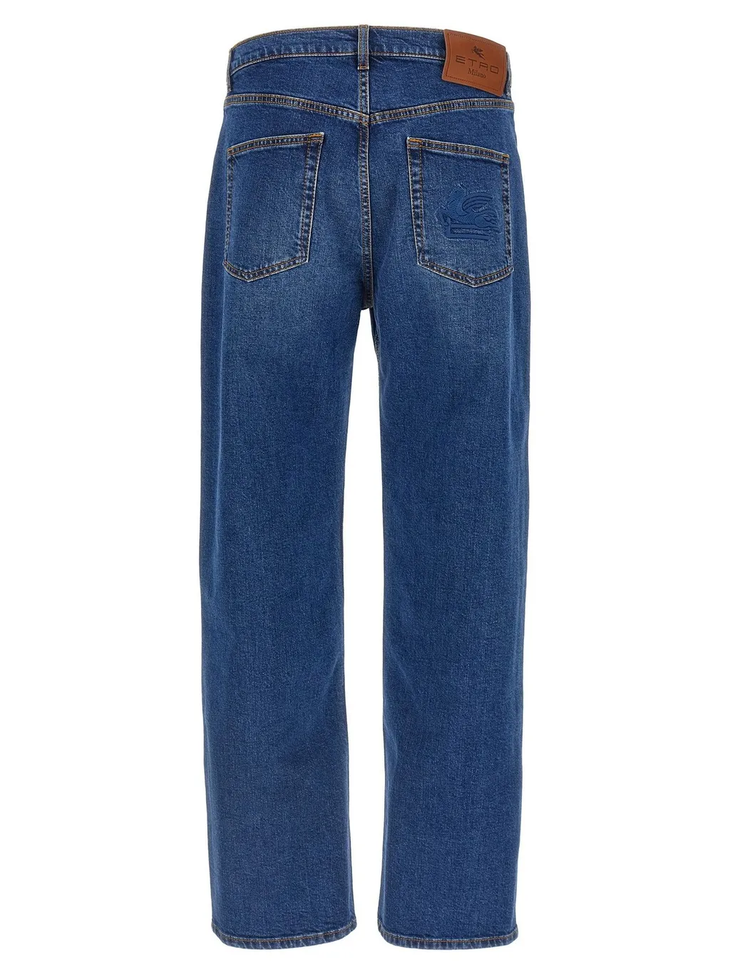 Etro Pegaso Embroidered Straight Leg Jeans