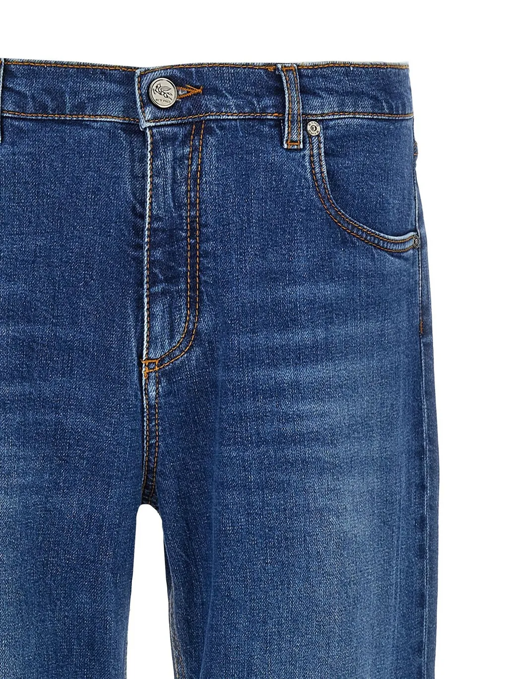 Etro Pegaso Embroidered Straight Leg Jeans