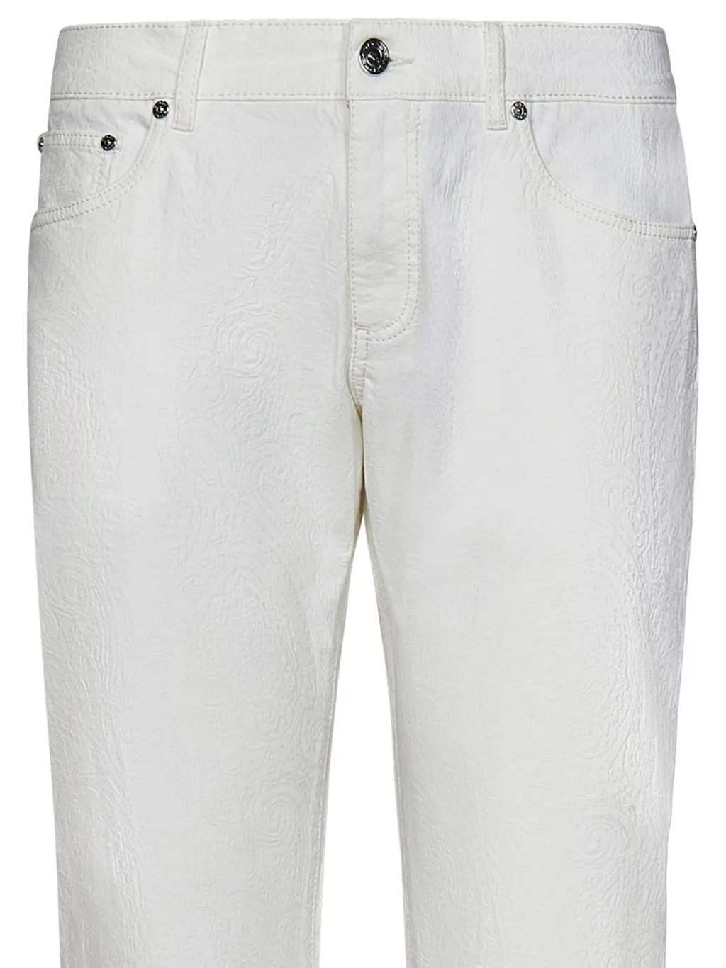 Etro Logo Patch Straight Leg Jeans