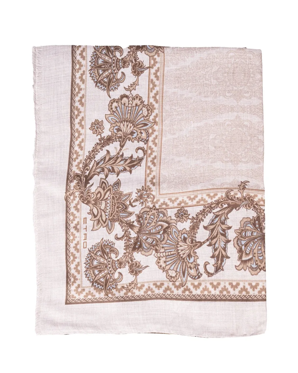 Etro Printed Fringed Edge Shawl