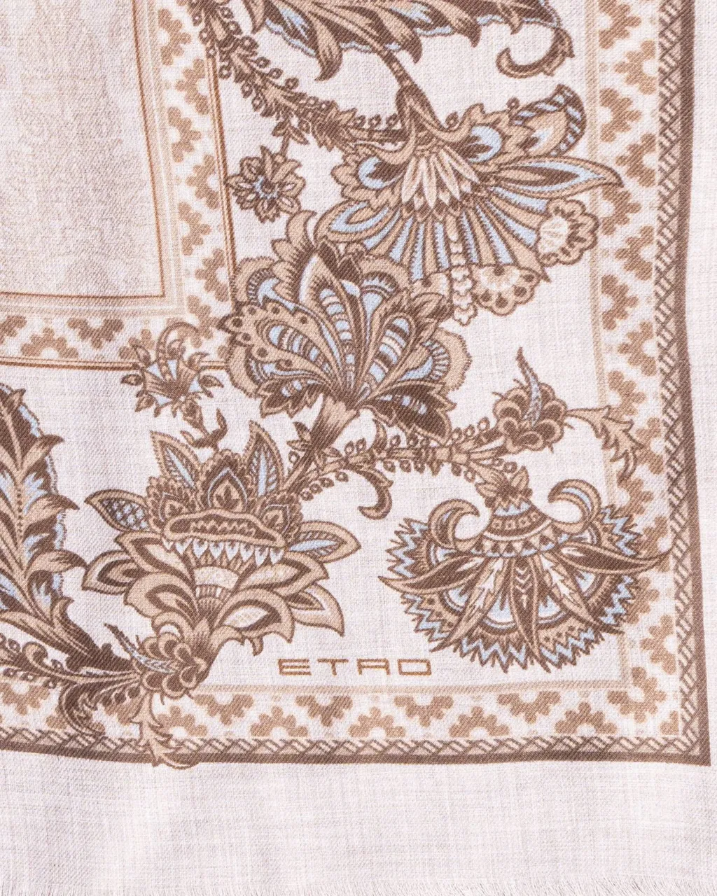 Etro Printed Fringed Edge Shawl