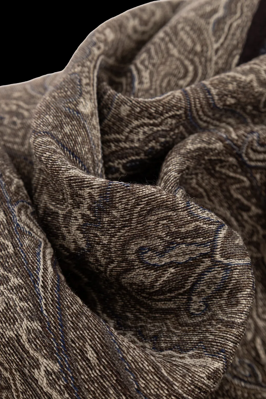 Etro Logo Patch Frayed Edge Scarf