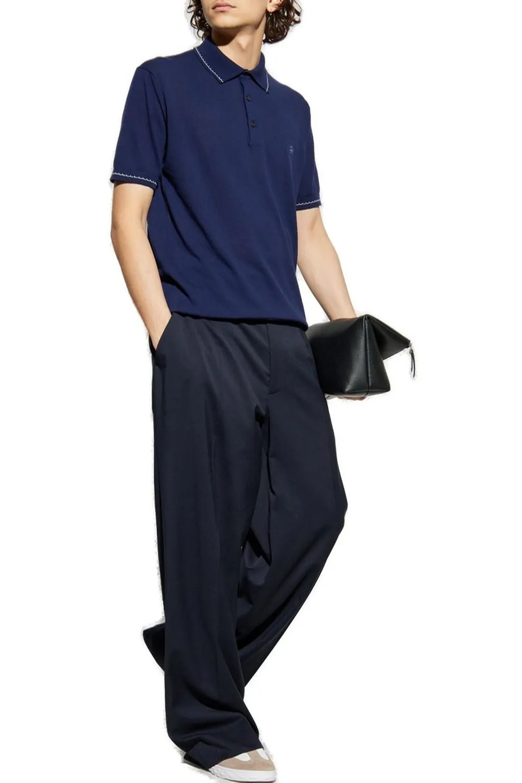 Tro Pegaso Embroidered Knitted Polo Shirt
