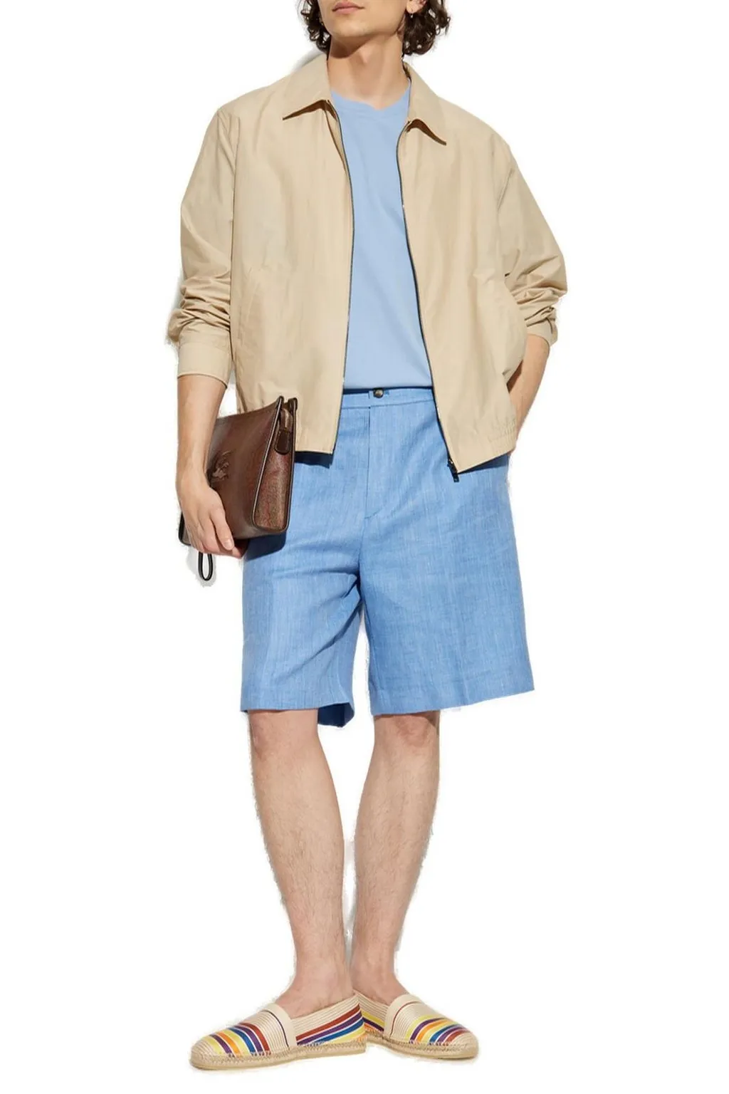Etro Pressed Crease Shorts
