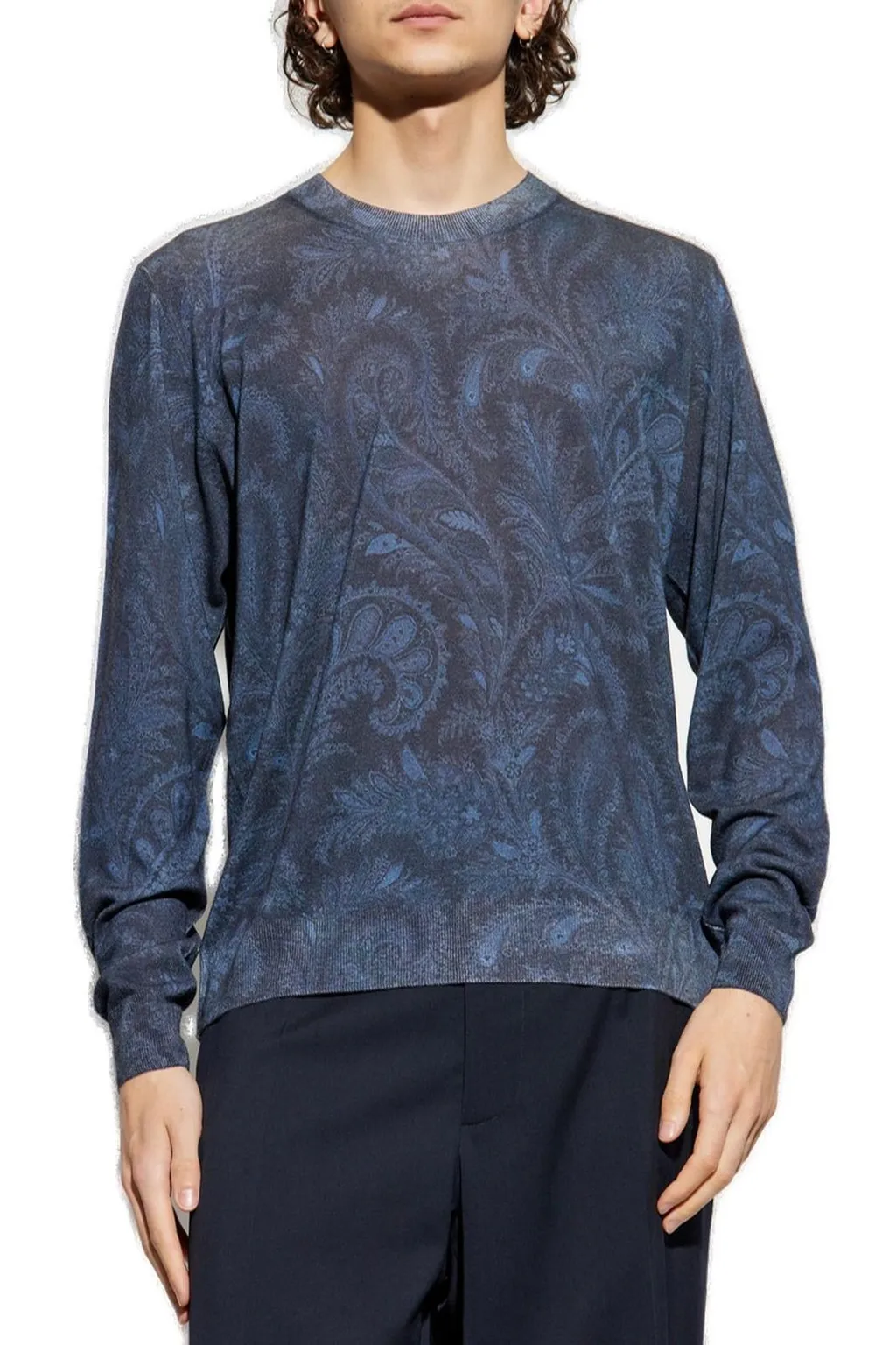 Etro Patterned Crewneck Knitted Jumper