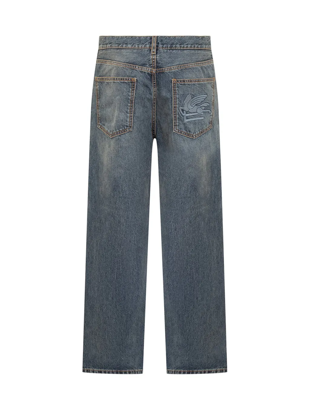 Etro Pegaso Embroidered Wide-Leg Jeans