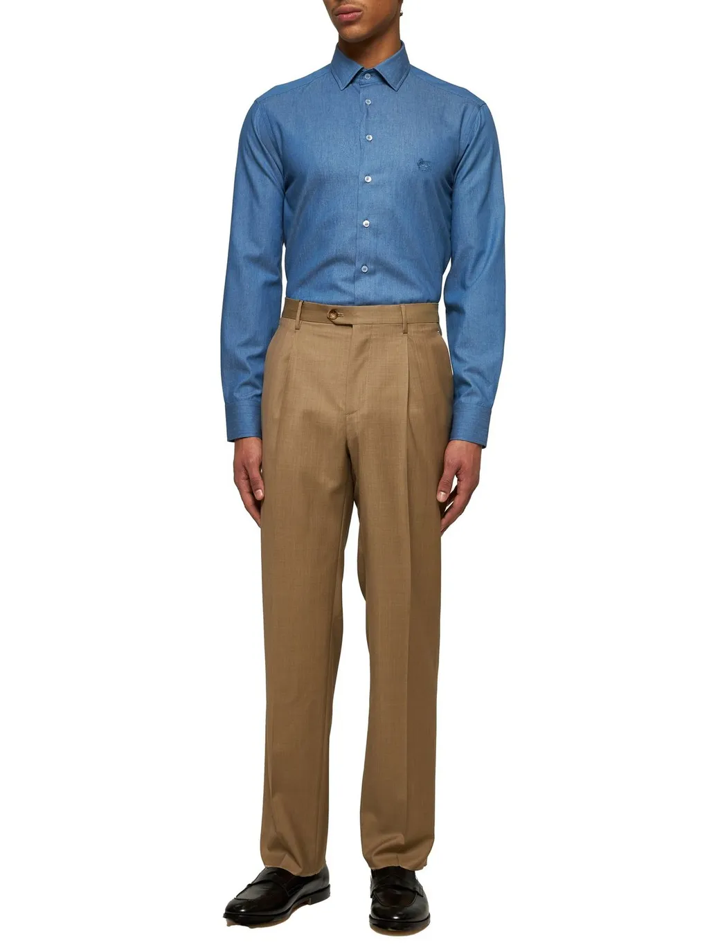Etro Pegaso Embroidered Long Sleeved Shirt