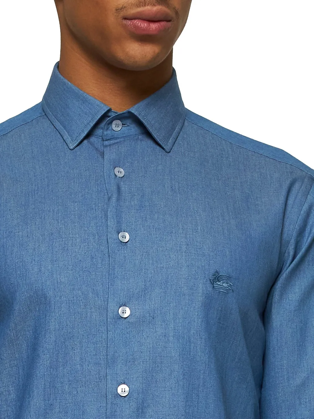 Etro Pegaso Embroidered Long Sleeved Shirt
