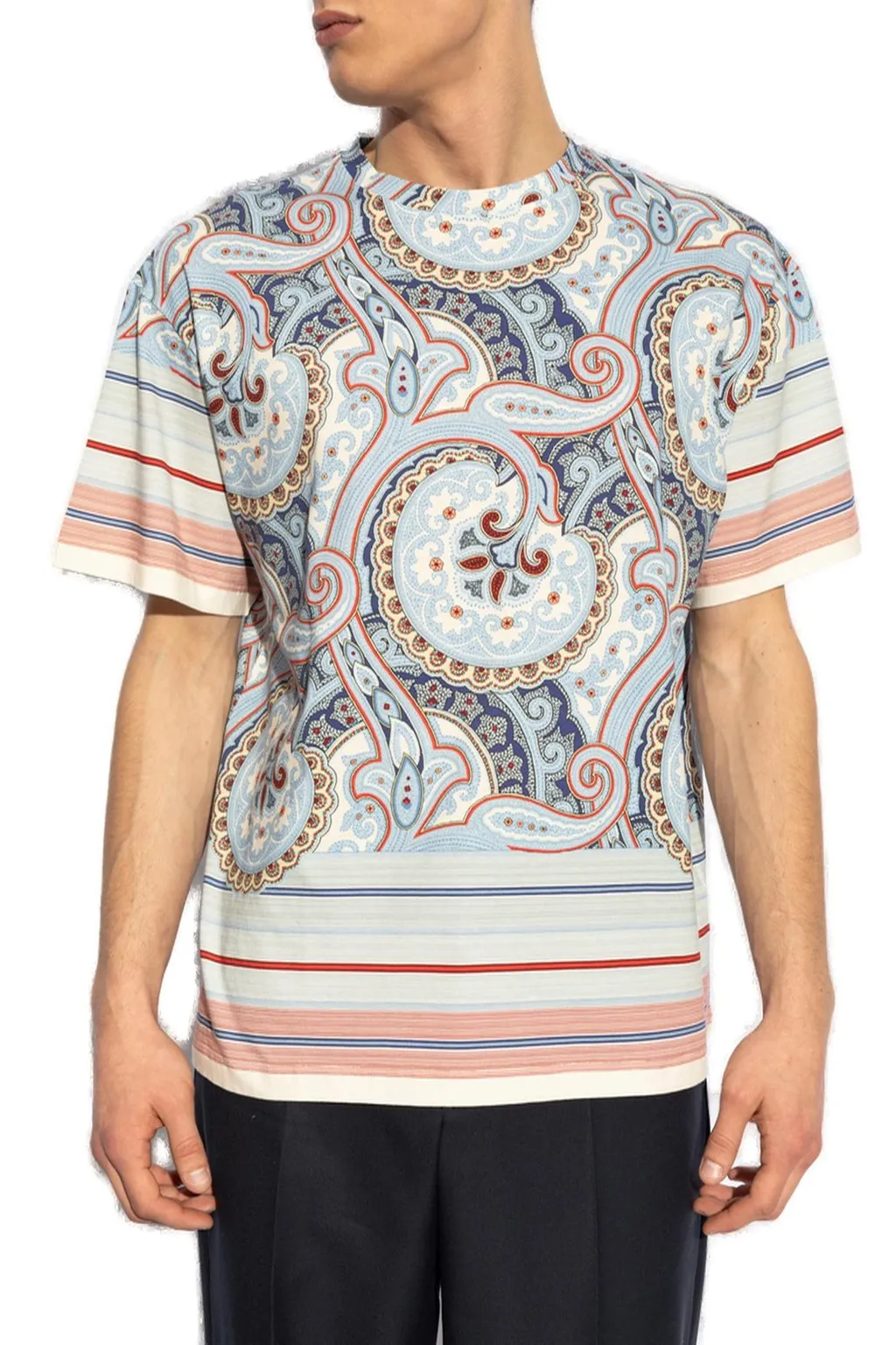 Etro Paisley Striped T-Shirt