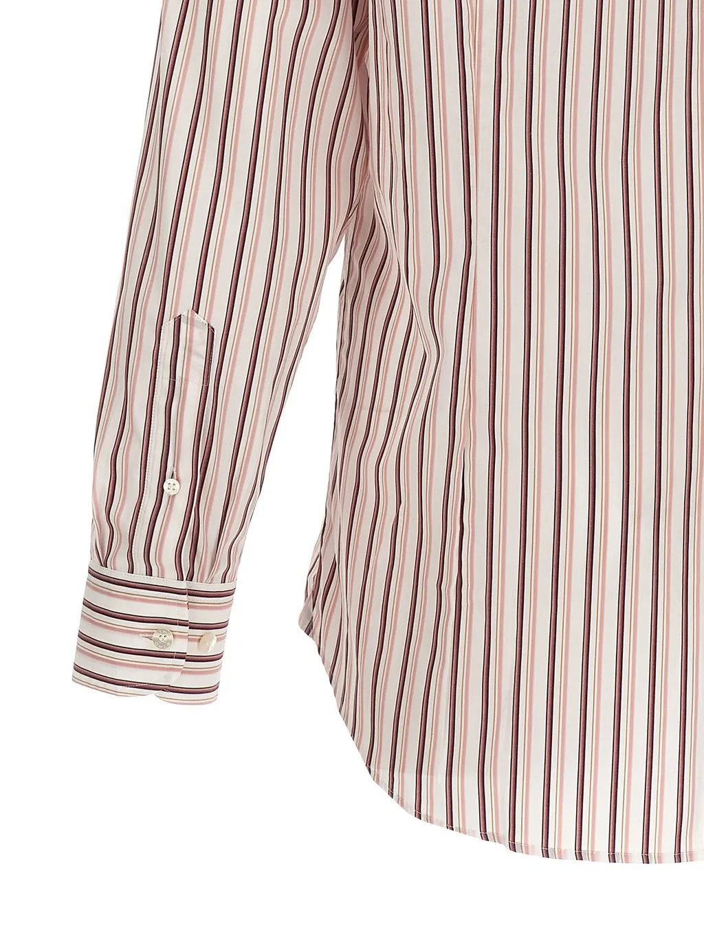 Etro Pegaso Embroidered Striped Shirt