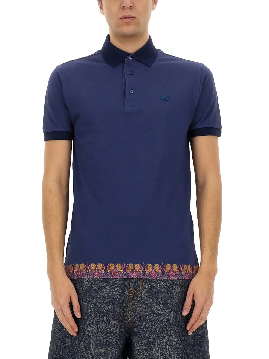 Etro Paisley Motif-Adorned Polo Shirt