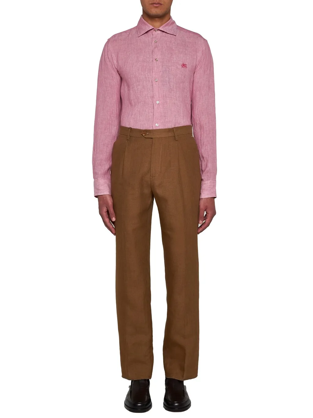 Etro Pegaso Embroidered Long-Sleeved Shirt