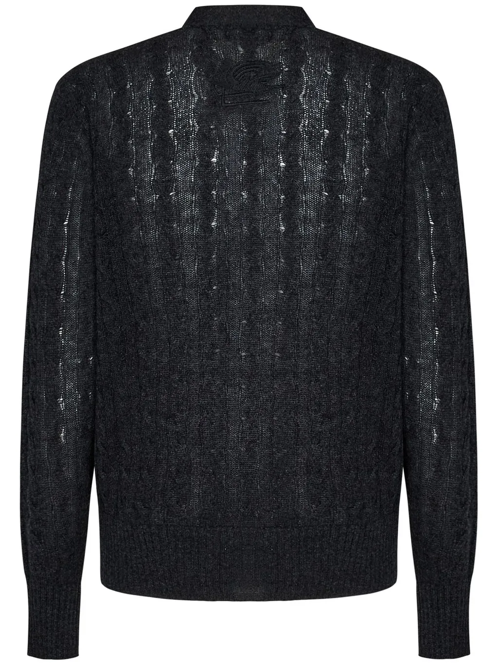 Etro Pegaso Embroidered V-Neck Buttoned Cardigan