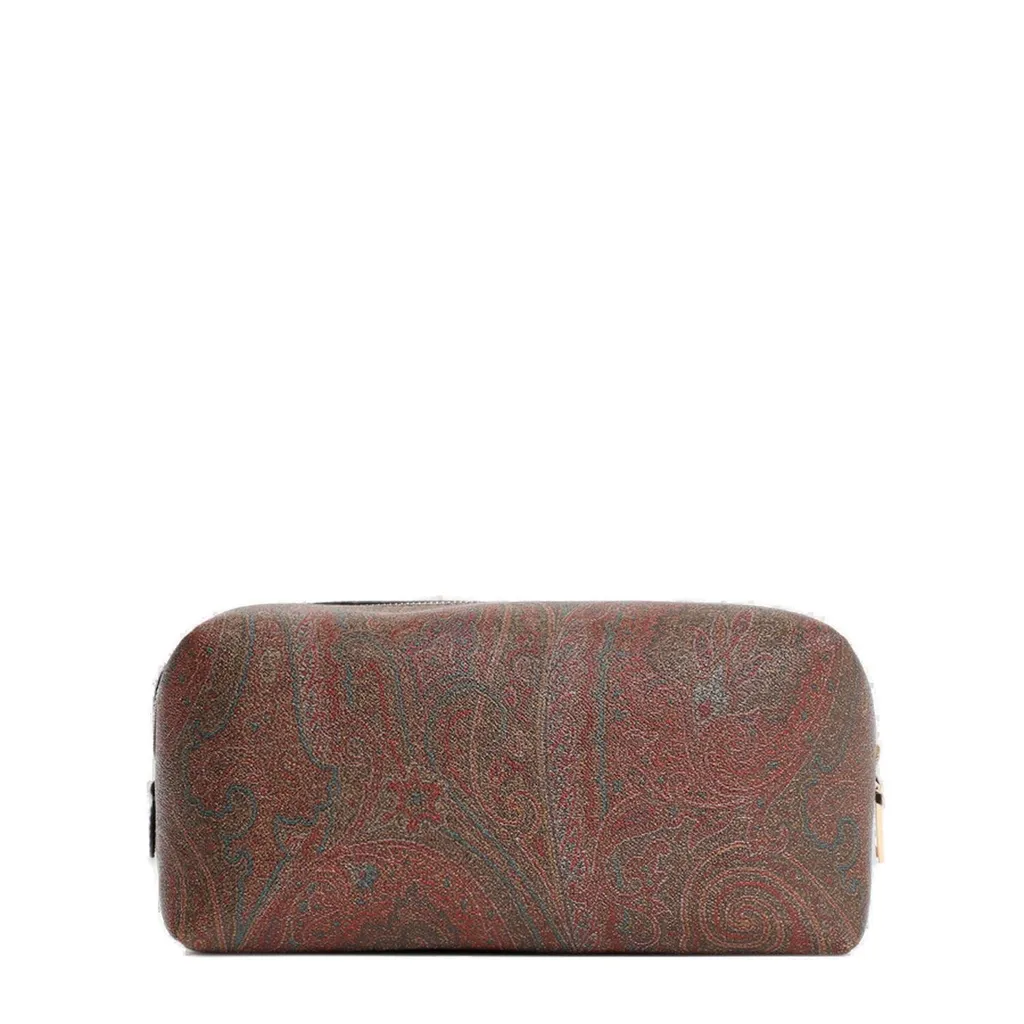 Etro Logo Embroidered Paisley Printed Wash Bag