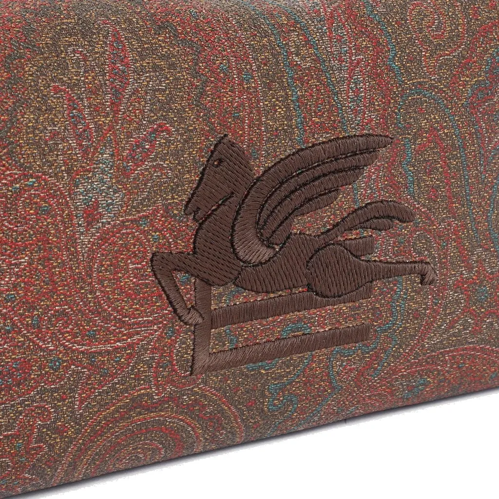 Etro Logo Embroidered Paisley Printed Wash Bag
