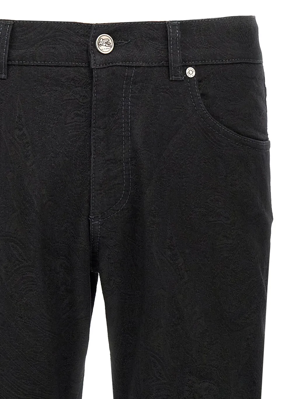 Etro Jacquard Denim Jeans