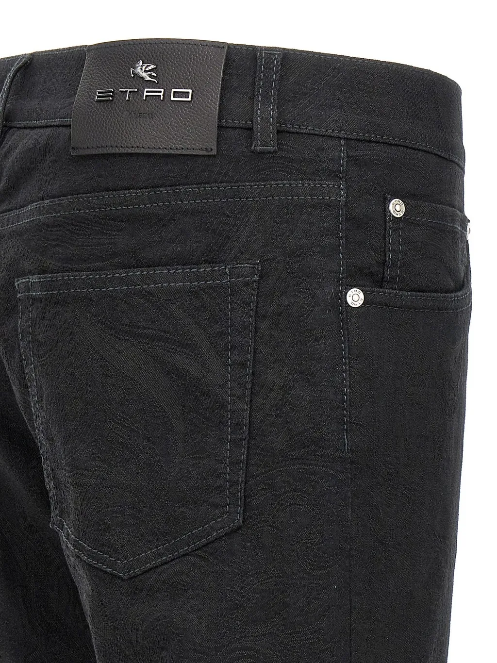 Etro Jacquard Denim Jeans