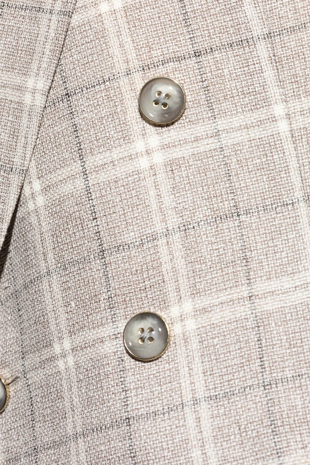 Etro Double-Breasted Checked Blazer