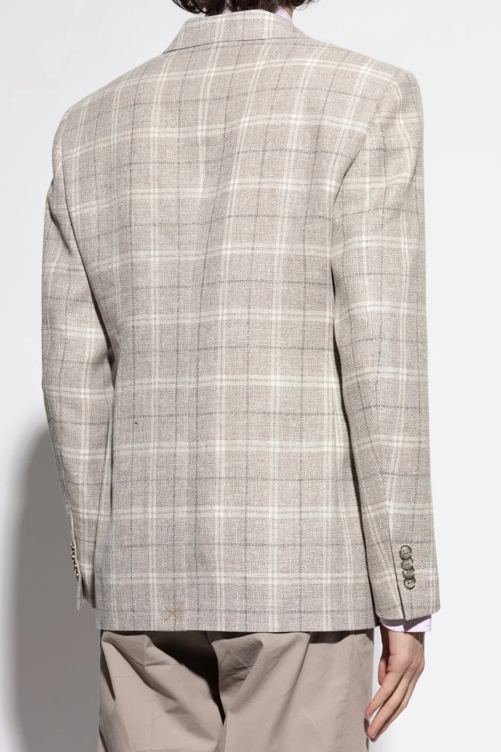 Etro Double-Breasted Checked Blazer