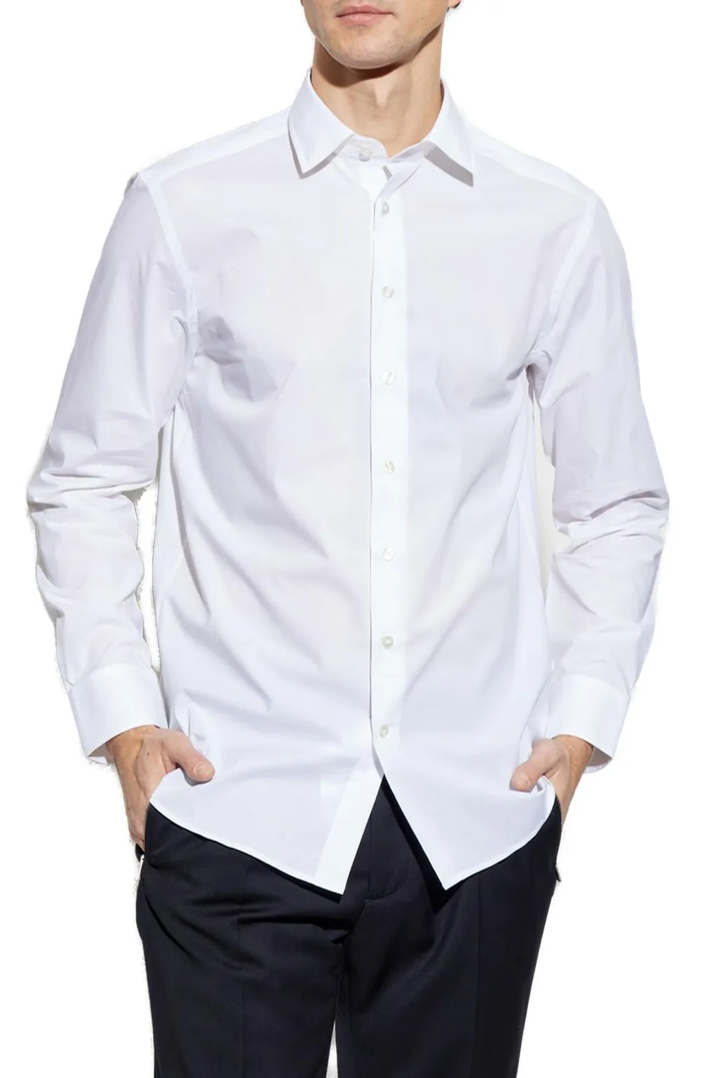 Etro Buttoned Curved Hem Shirt