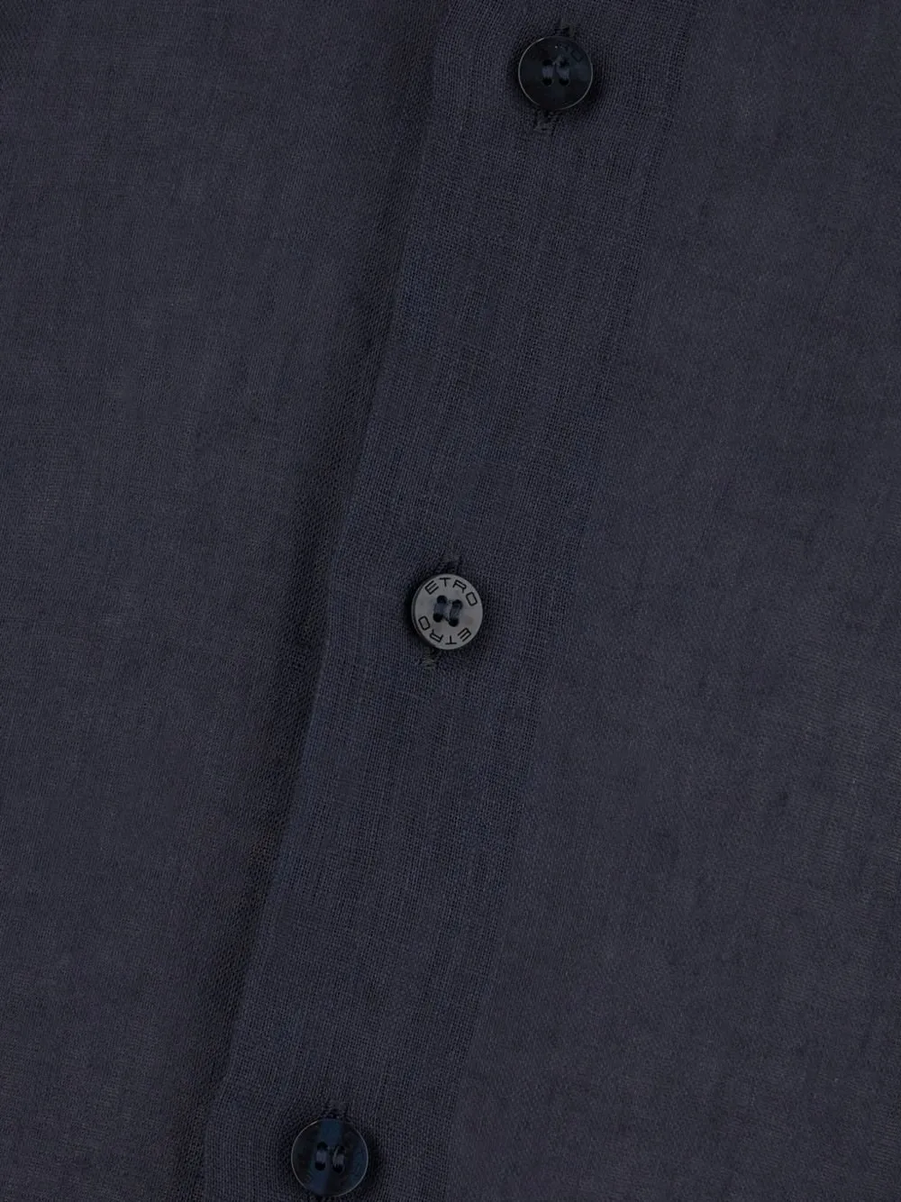 Etro Long-Sleeved Curved Hem Shirt