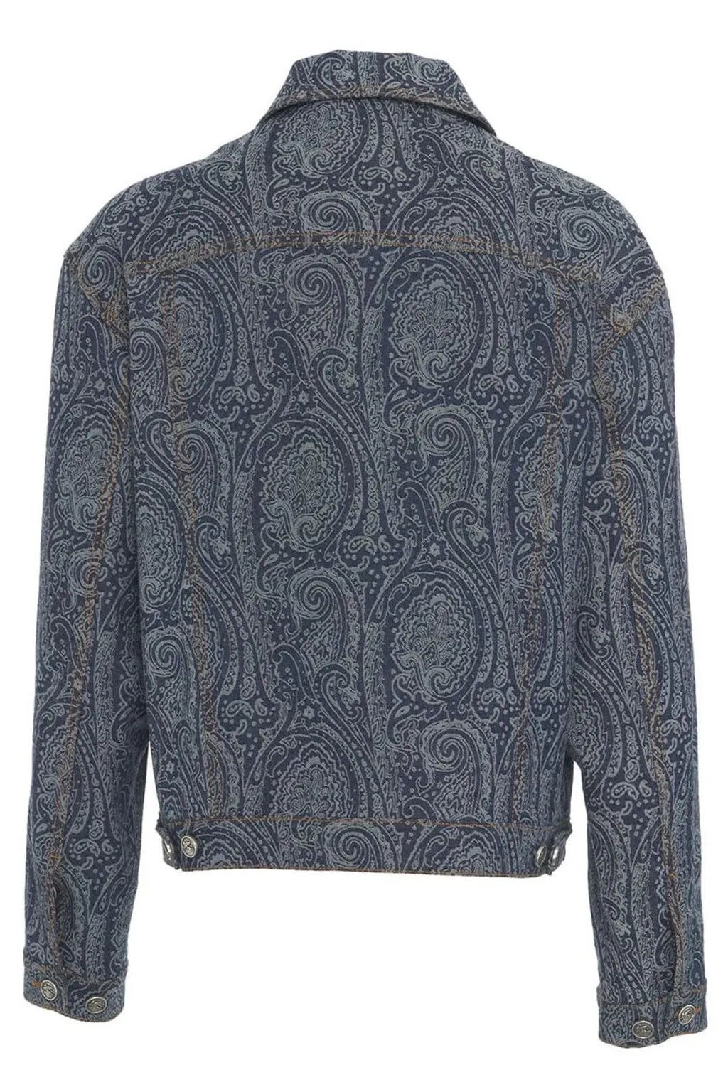 Etro All-Over Paisley Motif Denim Jacket