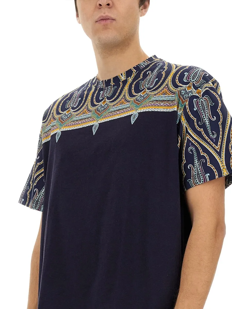 Etro Paisley Printed Crewneck T-Shirt